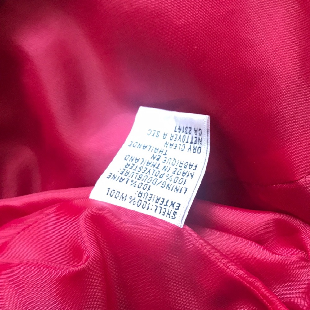Red Wool Coat - Picture 5 of 8